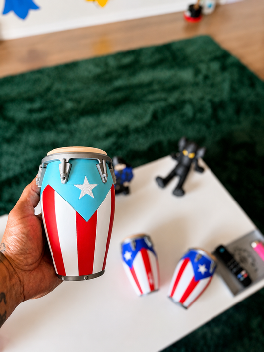 Puerto Rico Conga inspired Koozie standard 12oz can holder -3D Printed-