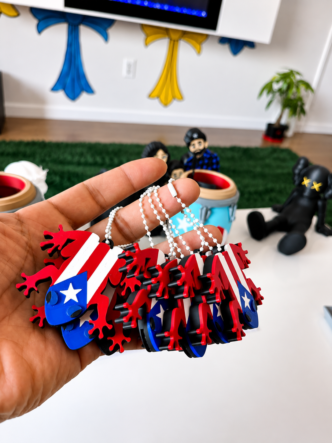 Puerto Rican Coquí Can Tab Opener Keychain | Nail Saver | Easy Can Opener | Arthritis Friendly