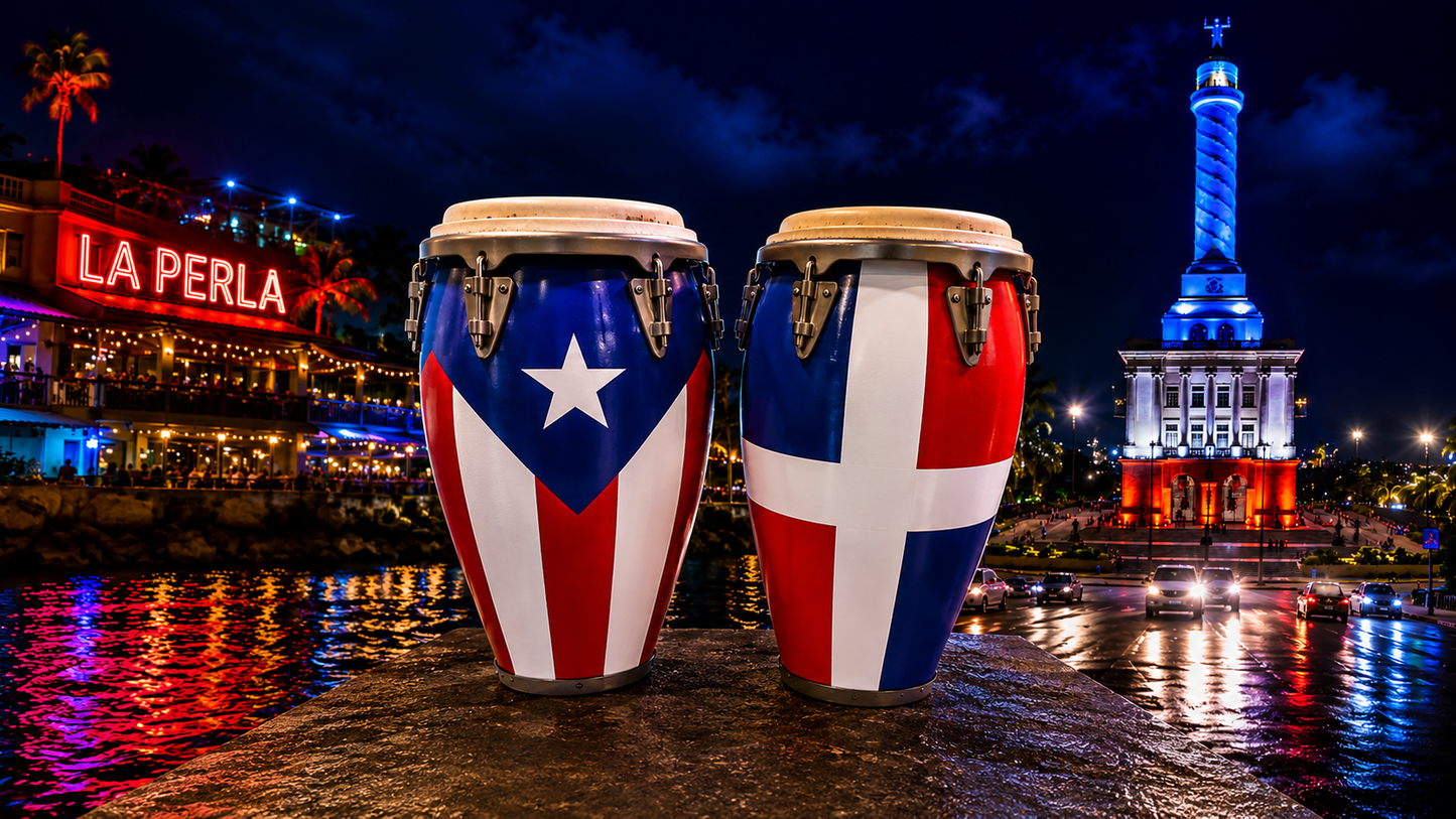 Dominican Republic Conga inspired Koozie standard 12oz can holder -3D Printed-