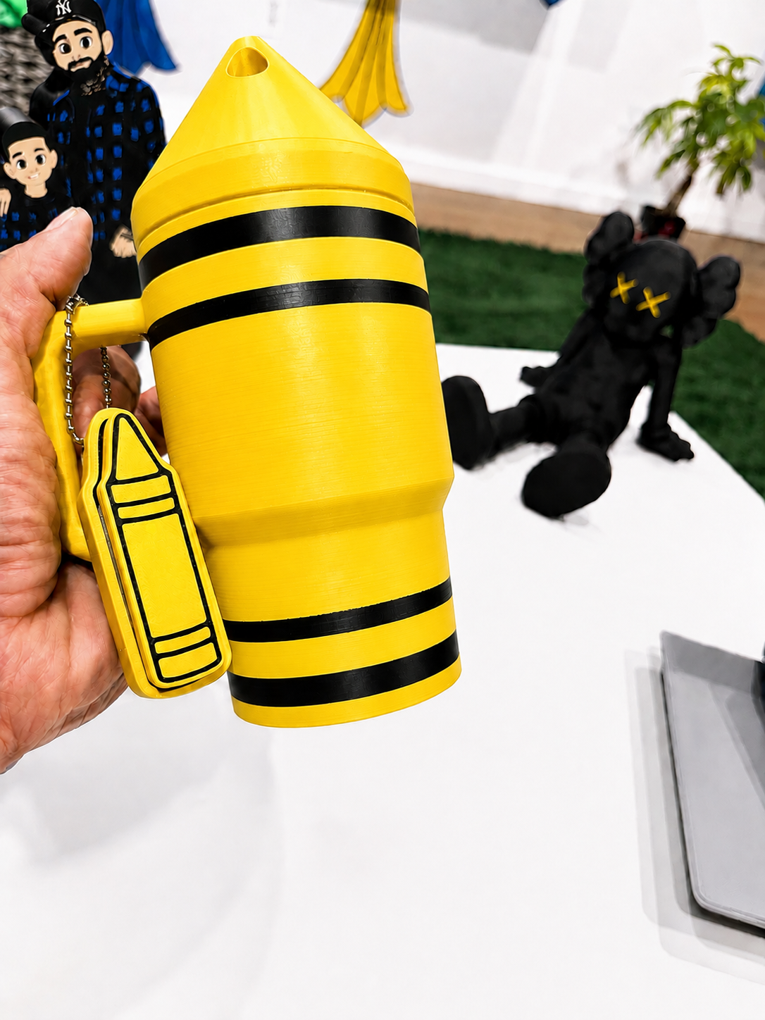 Kids Crayon Koozie + 3-in-1 Keychain | Standard 12oz Cans