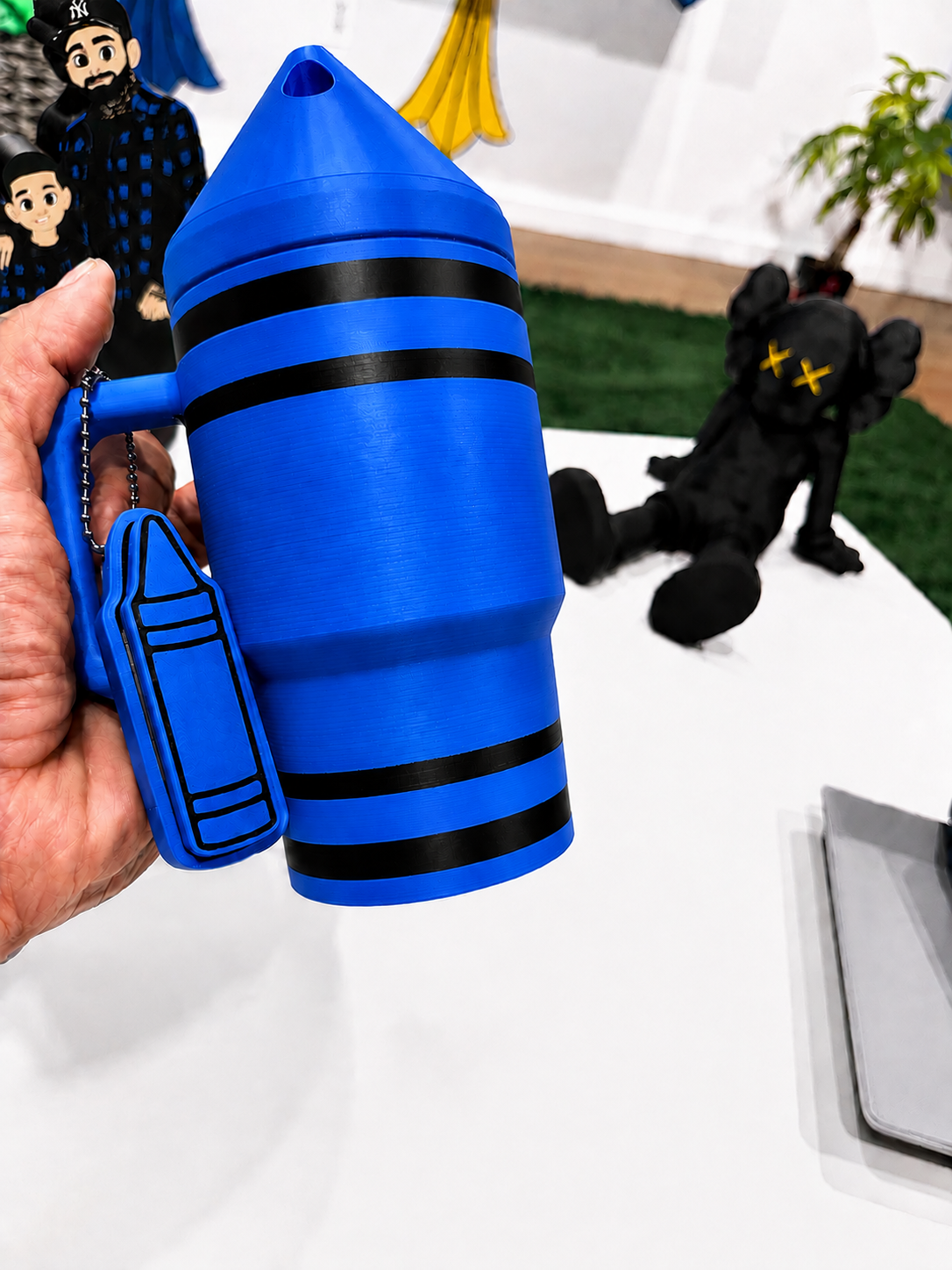 Kids Crayon Koozie + 3-in-1 Keychain | Standard 12oz Cans