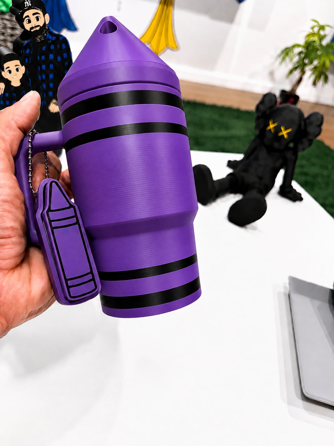 Kids Crayon Koozie + 3-in-1 Keychain | Standard 12oz Cans
