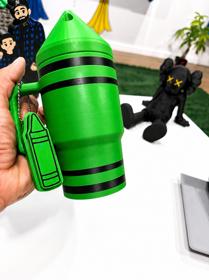 Kids Crayon Koozie + 3-in-1 Keychain | Standard 12oz Cans