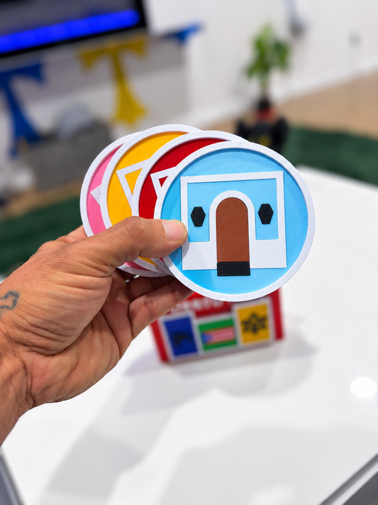 3D Printed Old San Juan, Puerto Rico Coaster Set