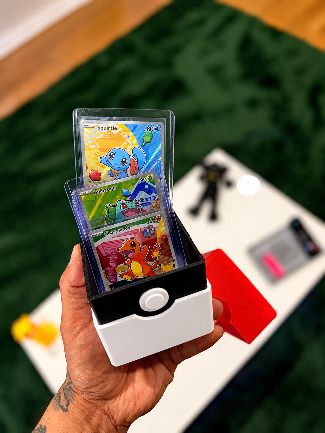 Pokemon Inspired TCG Deck Box for 3x4 Top loaders | Stylish & Durable Card Storage - 60 Cards -3D Printed-
