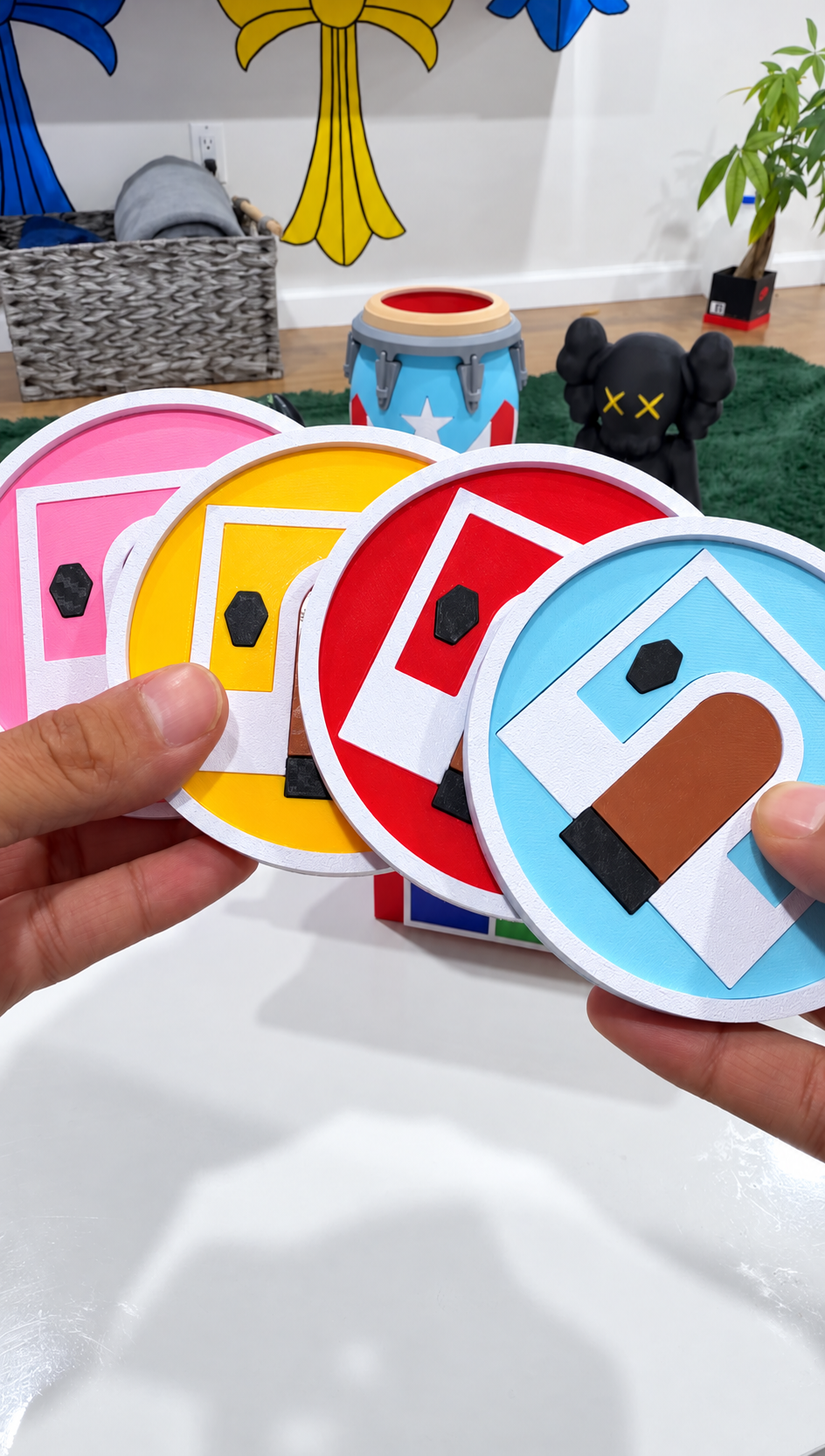 3D Printed Old San Juan, Puerto Rico Coaster Set