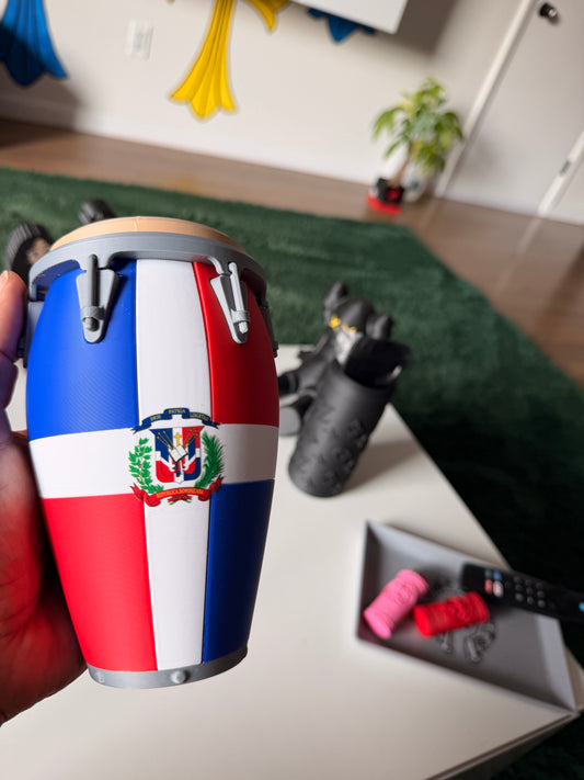 Dominican Republic Conga Koozie | Standard 12oz Can Holder