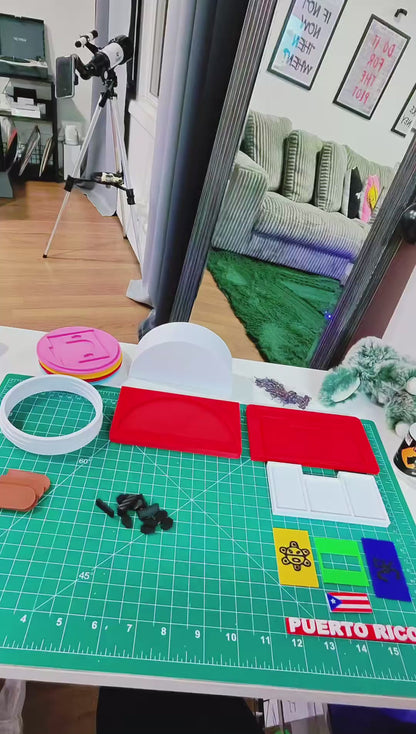 3D Printed Old San Juan, Puerto Rico Coaster Set